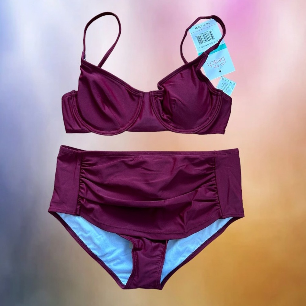 Wine Colored Swimsuit
